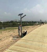 公园别墅小区3米4米太阳能复古景观庭院灯 户外亮化照明