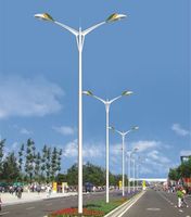 220V工程款灯杆市电接线道路灯 含预埋件基础