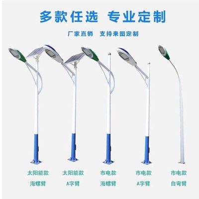 30WLED太阳能路灯6米 8米灯杆支持非标定制实地商家
